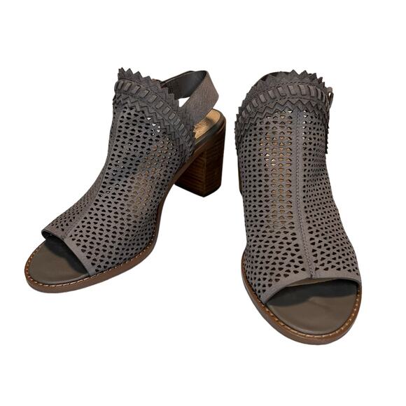 Vince Camuto Tricinda Heeled Sandal Size 7.5, Gray Taupe Slingback - Picture 7 of 16